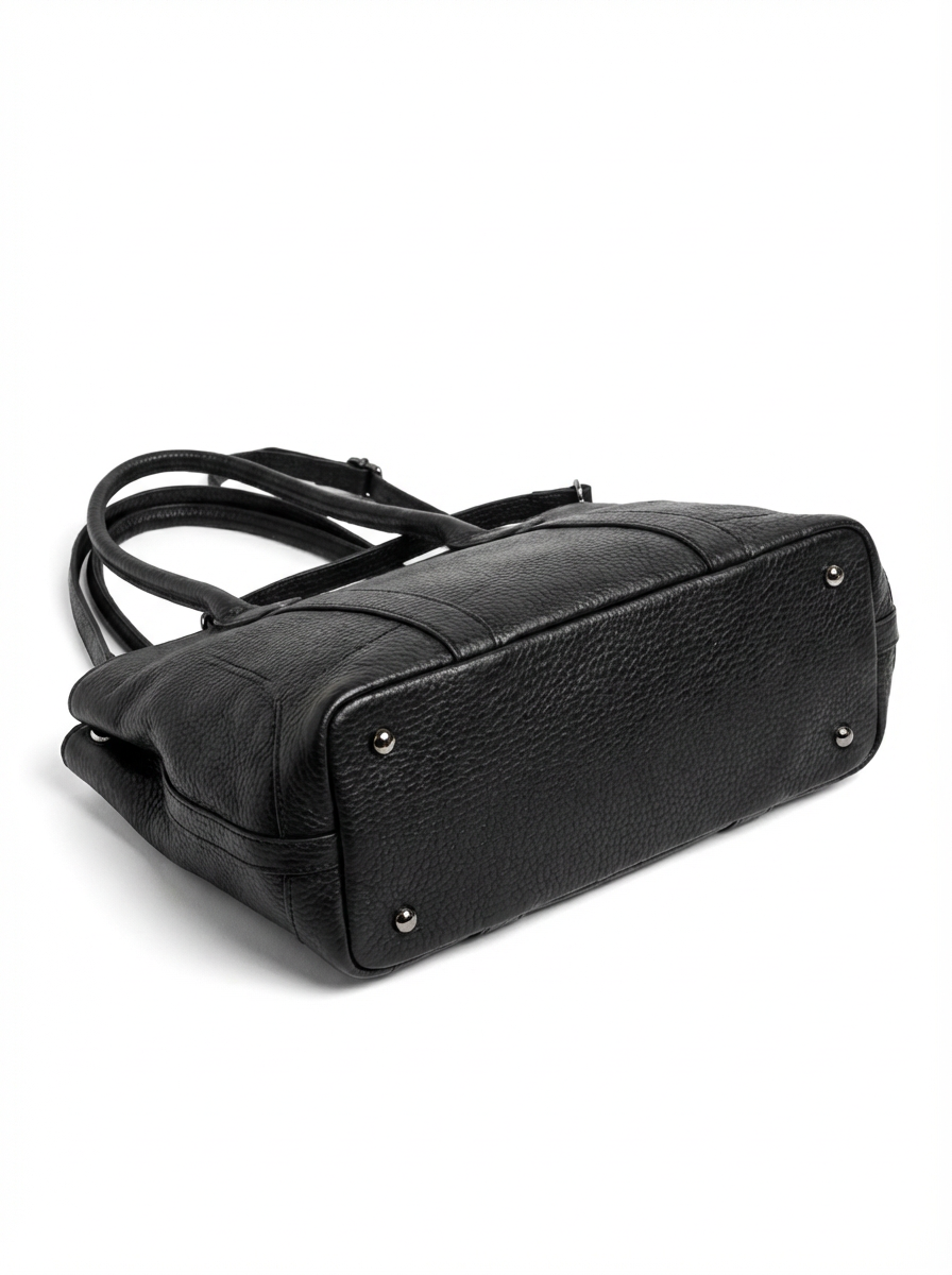 Tote bag in pelle martellata