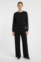 Pantalone con dettaglio Leopardato