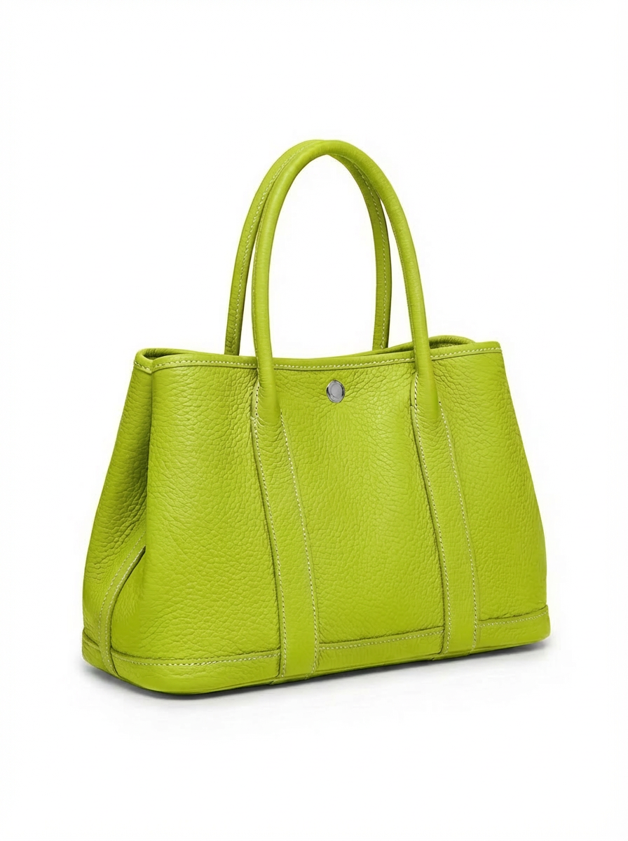 Hammered leather tote bag