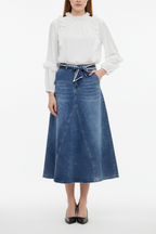 LONG DENIM SKIRT