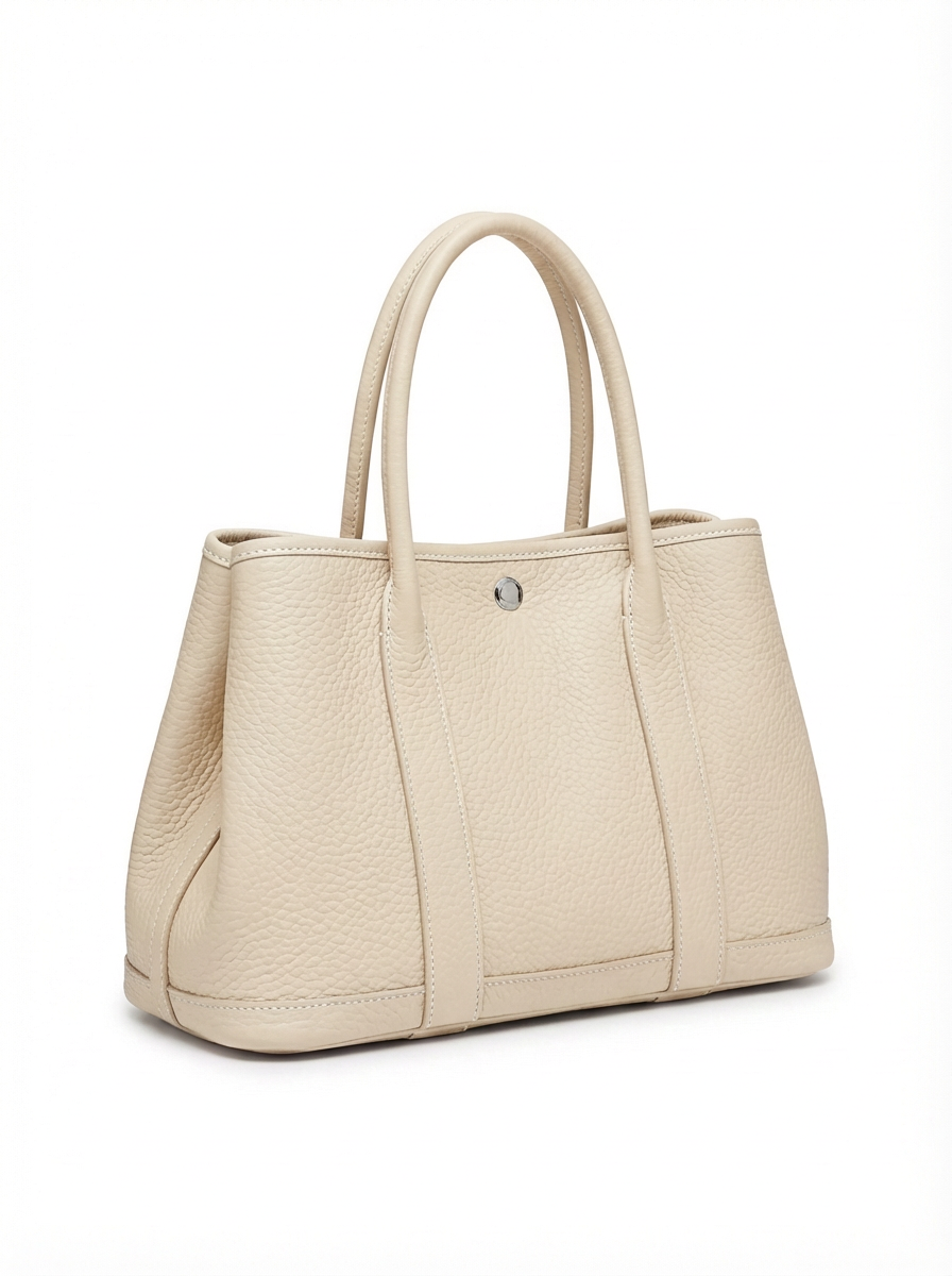 Hammered leather tote bag