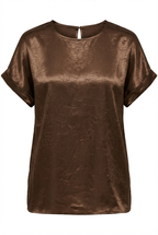 Satin Blouse with a Hammered Finish