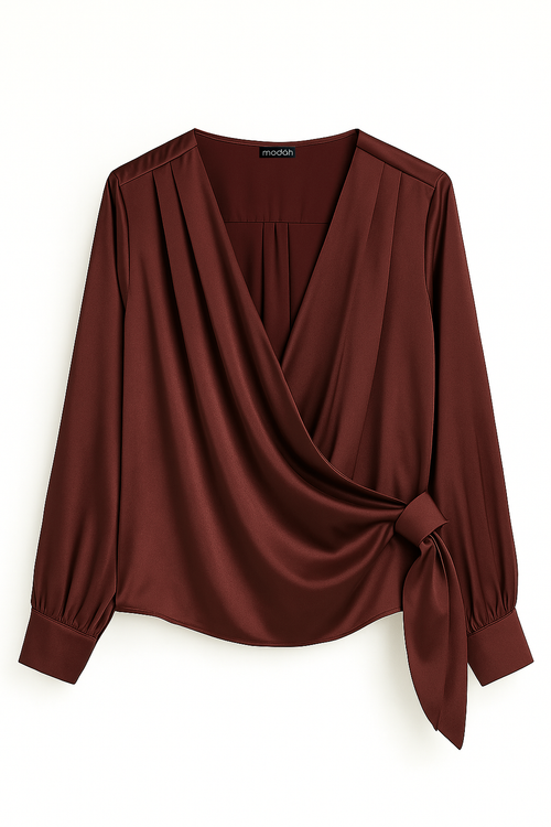 BLUSA AURORA Bordeaux