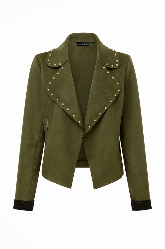 GIACCA SCAMOSCIATA CON BORCHIE