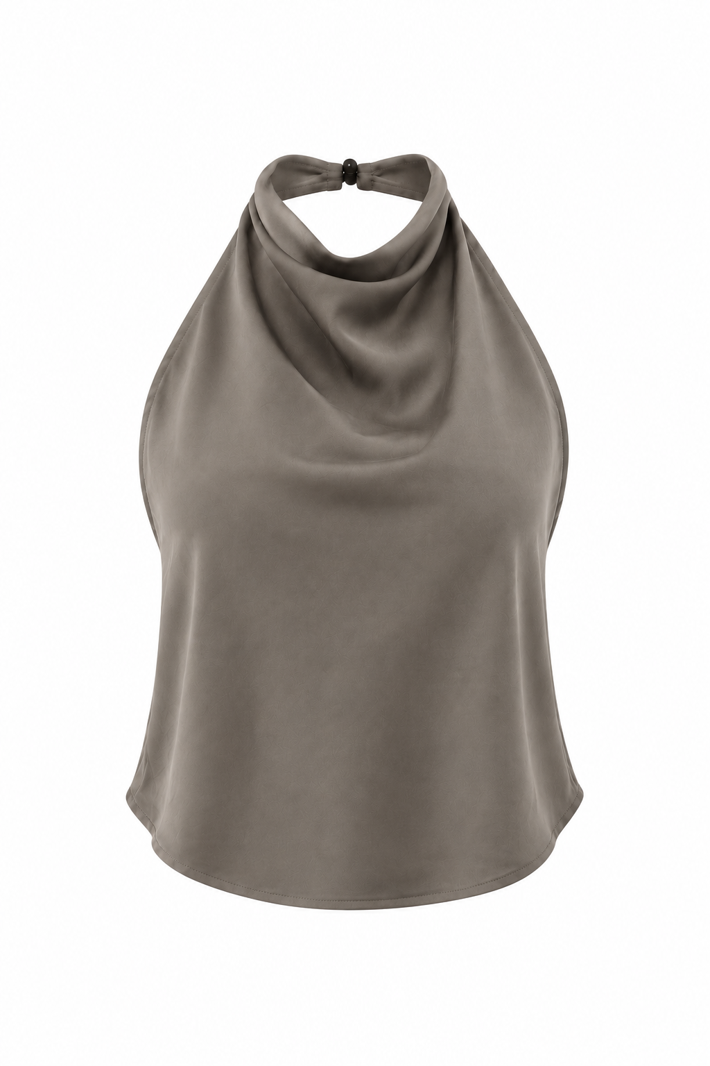 Top in Raso con Scollo all'Americana
