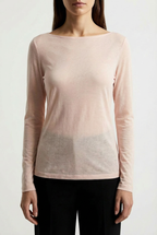 Maglietta leggera essenziale misto cashmere