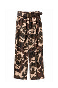 Pantalone Oversize con Motivo Camouflage