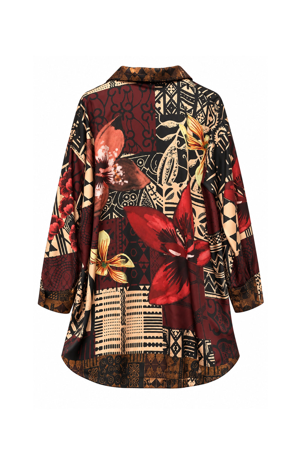 Camicia Over in raso Nomade