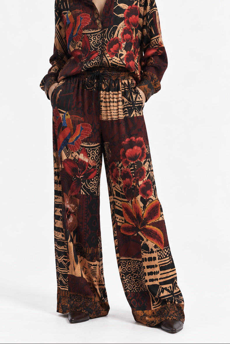 Pantaloni in raso Nomade