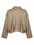 Short suede jacket