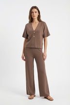 Cardigan a Maniche corte in Maglia