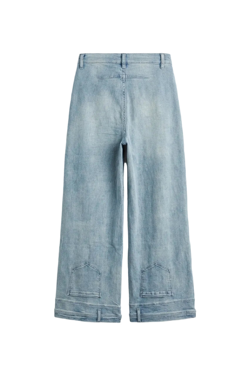 Jeans Palazzo con Dettaglio sull'Orlo