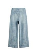 Jeans Palazzo con Dettaglio sull'Orlo