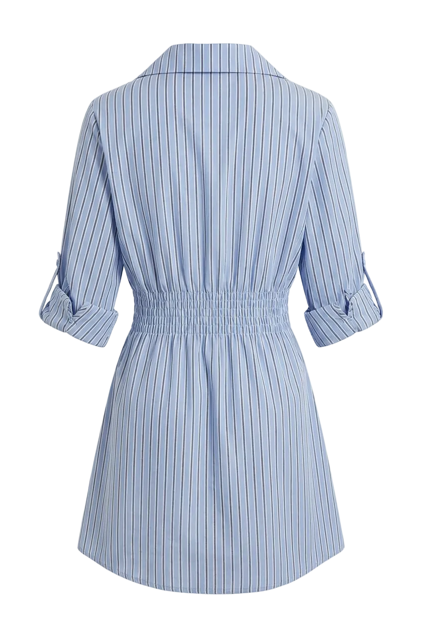 Striped Chemisier Dress
