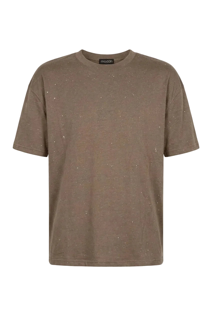 T-shirt Oversize con Effetto Speckled