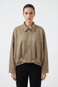 Short suede jacket