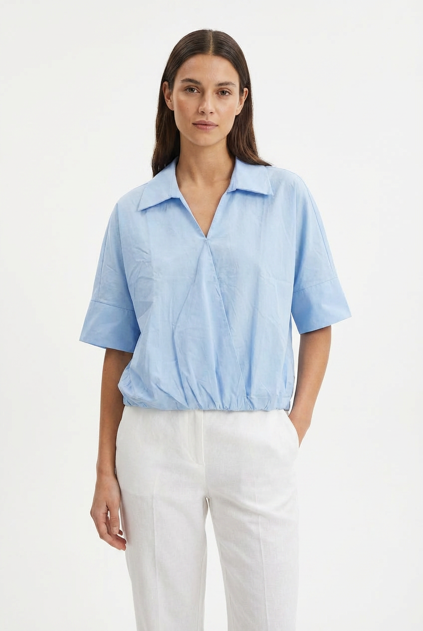 Camicia a Portafoglio con Fondo Elastico