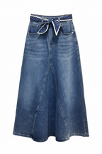 LONG DENIM SKIRT