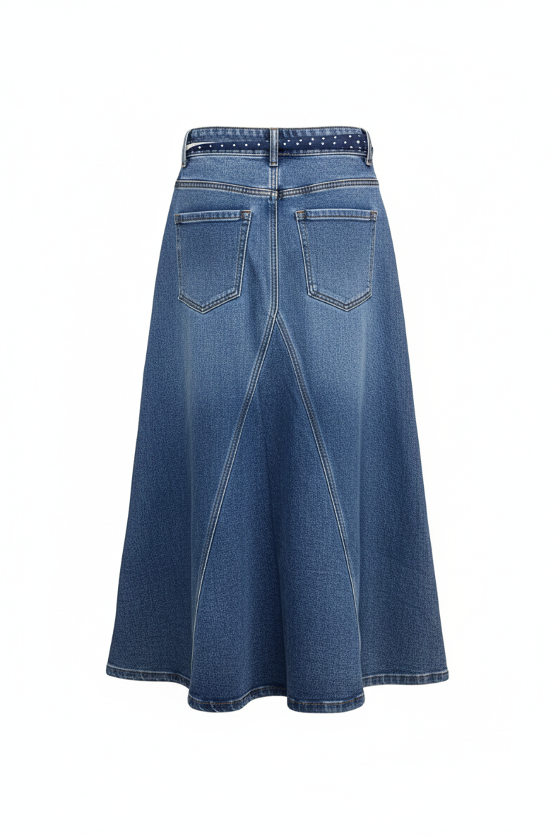 LONG DENIM SKIRT