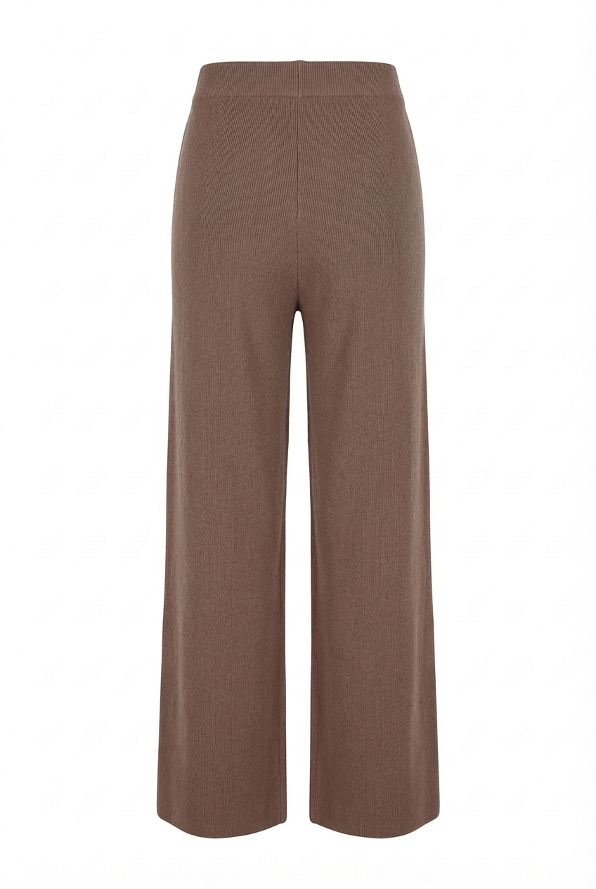 Pantaloni Wide-Leg in Maglia