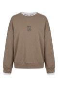 Crewneck Sweatshirt with Teddy Bear Detail