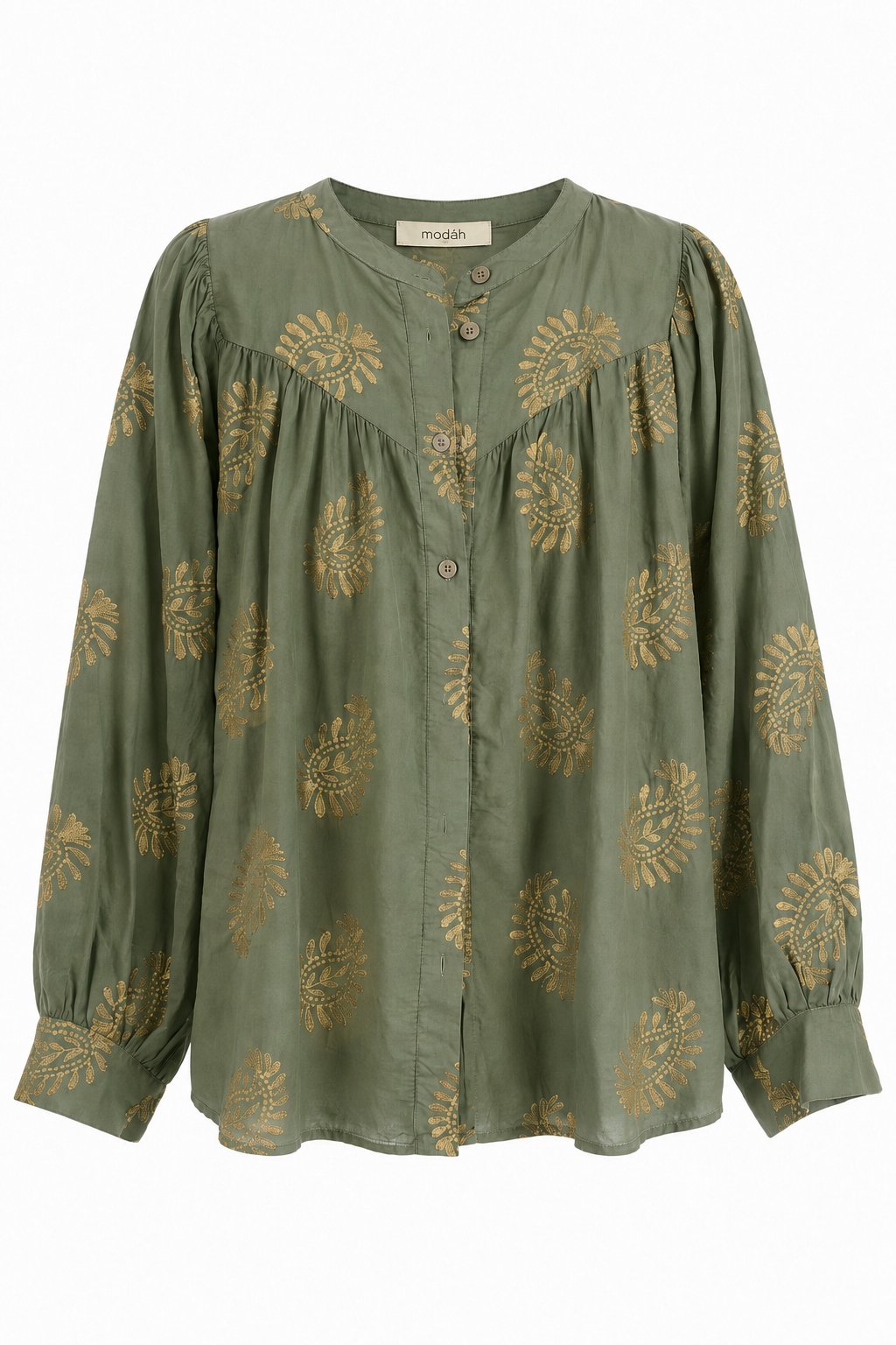 Camicia a Motivi Paisley Dorati