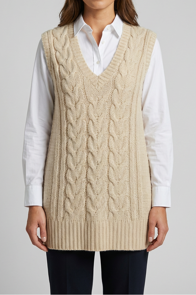 MOHAIR KNIT VEST