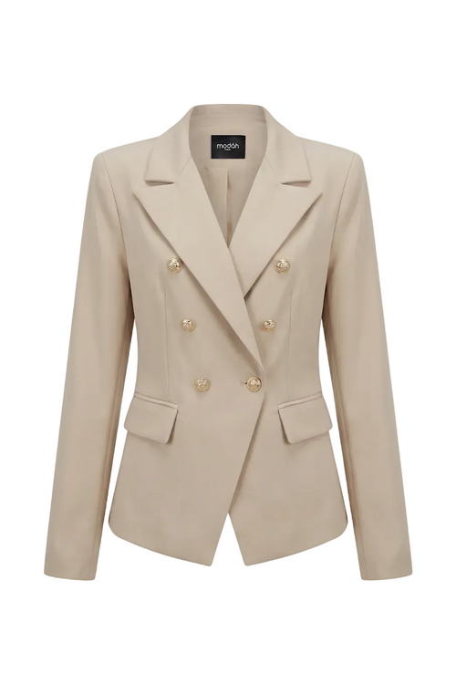 Blazer doppiopetto sartoriale Beige