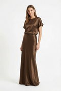 Satin Blouse with a Hammered Finish