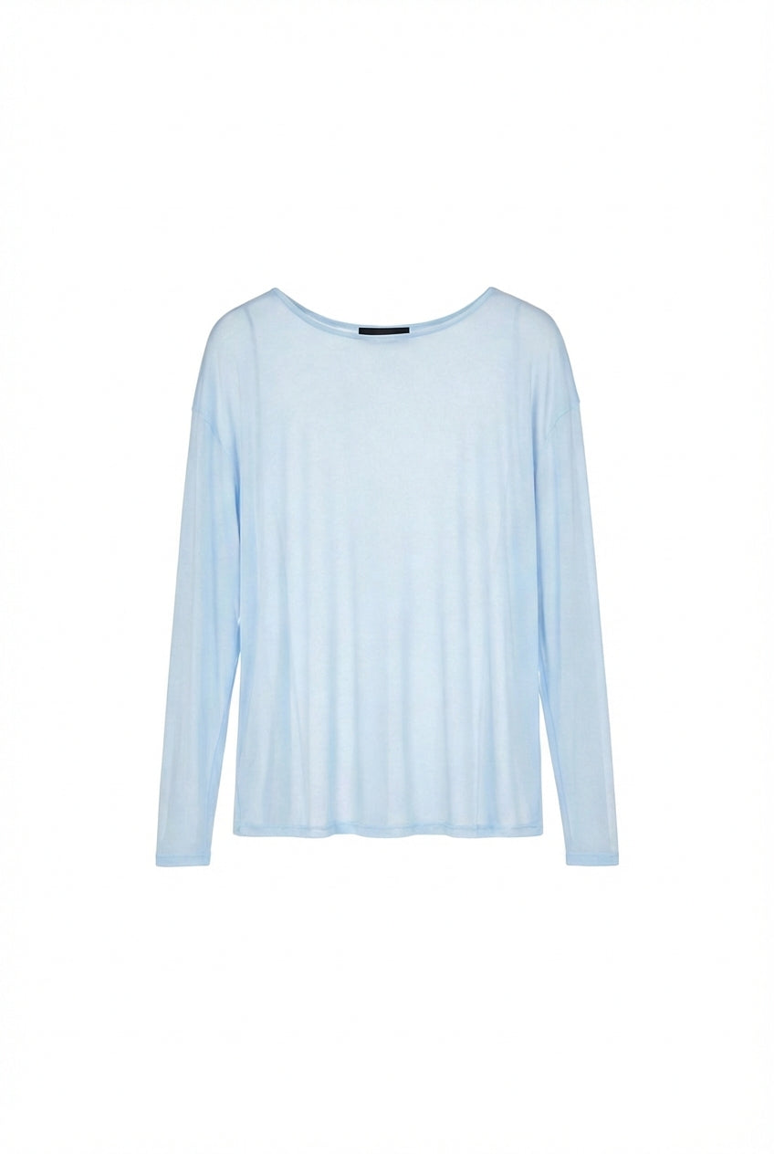 Maglietta essenziale semitrasparente