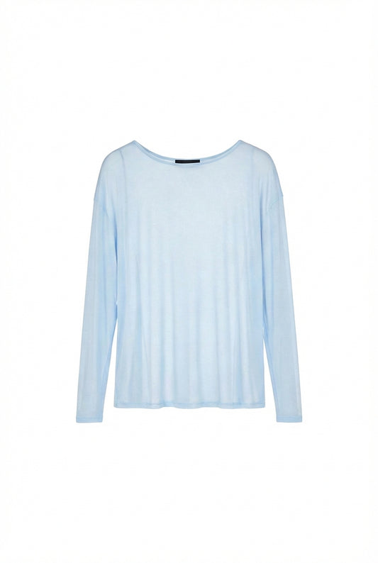 Maglietta essenziale semitrasparente