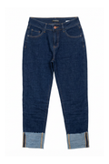 STRAIGHT LEG JEANS WITH CUFFS