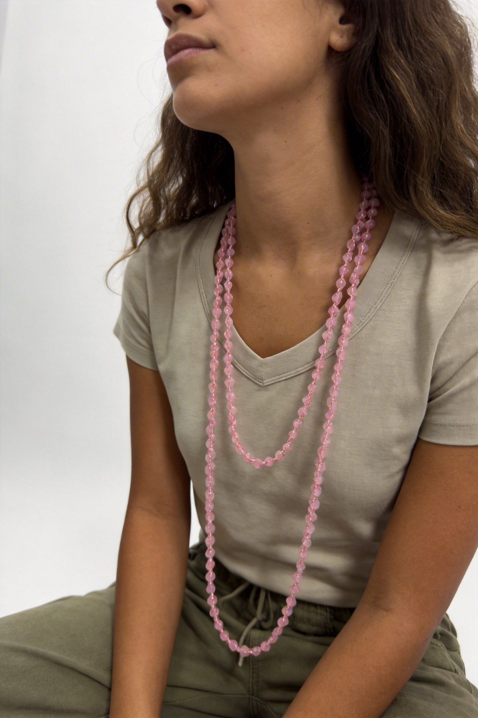 Collana lunga a Doppia Filza