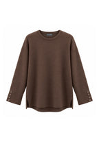 Maglione Pullover a maniche lunghe con bottoni