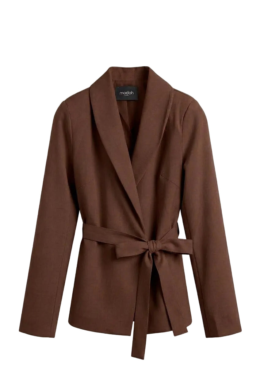 Jacket with bow closure