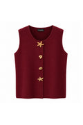 Maglia Gilet con Bottoni Gioiello