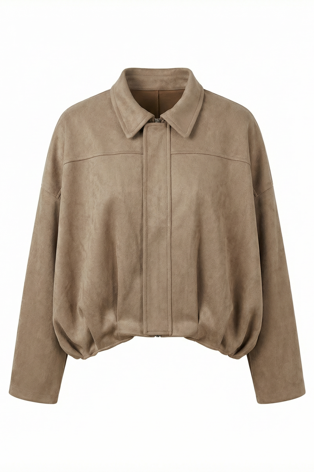 Short suede jacket