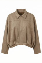 Short suede jacket