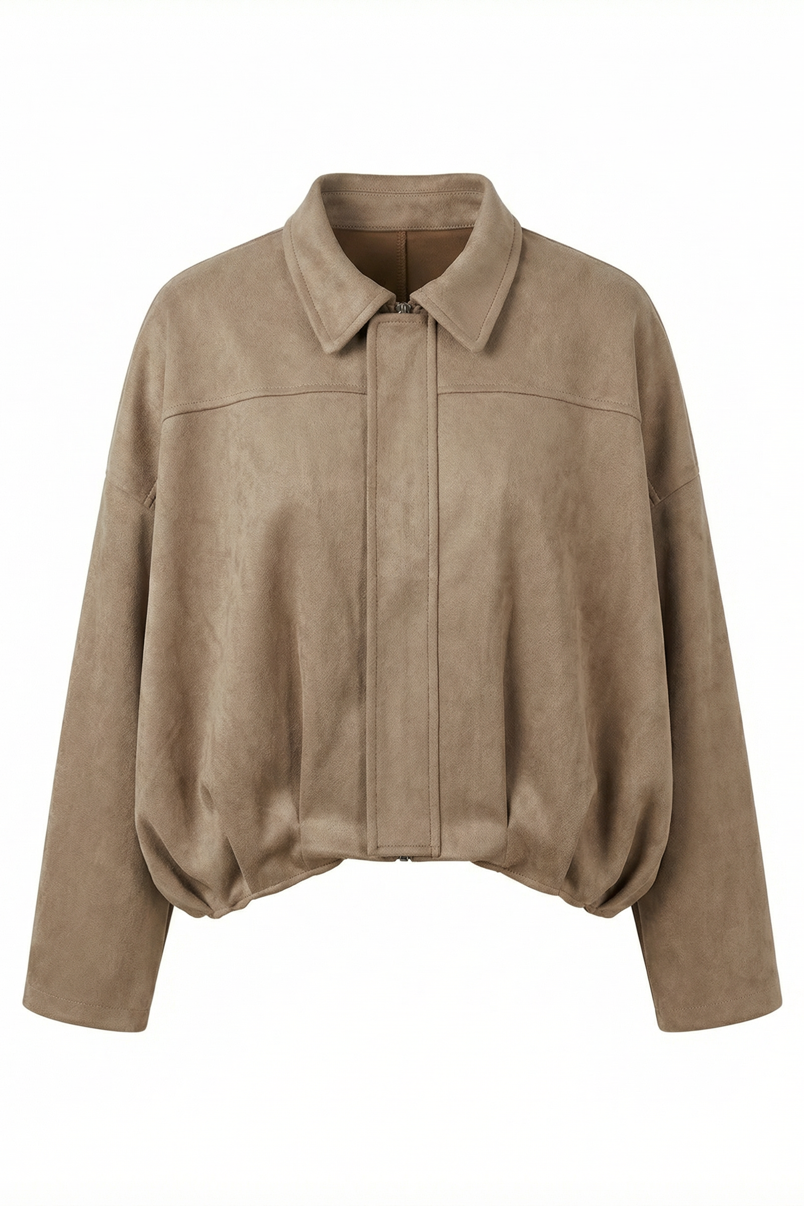 Short suede jacket