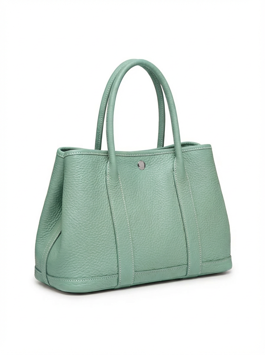Hammered leather tote bag