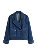 Giacca Trench in Jeans