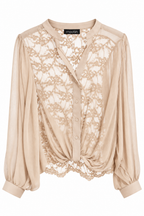 Camicia in Pizzo Semitrasparente