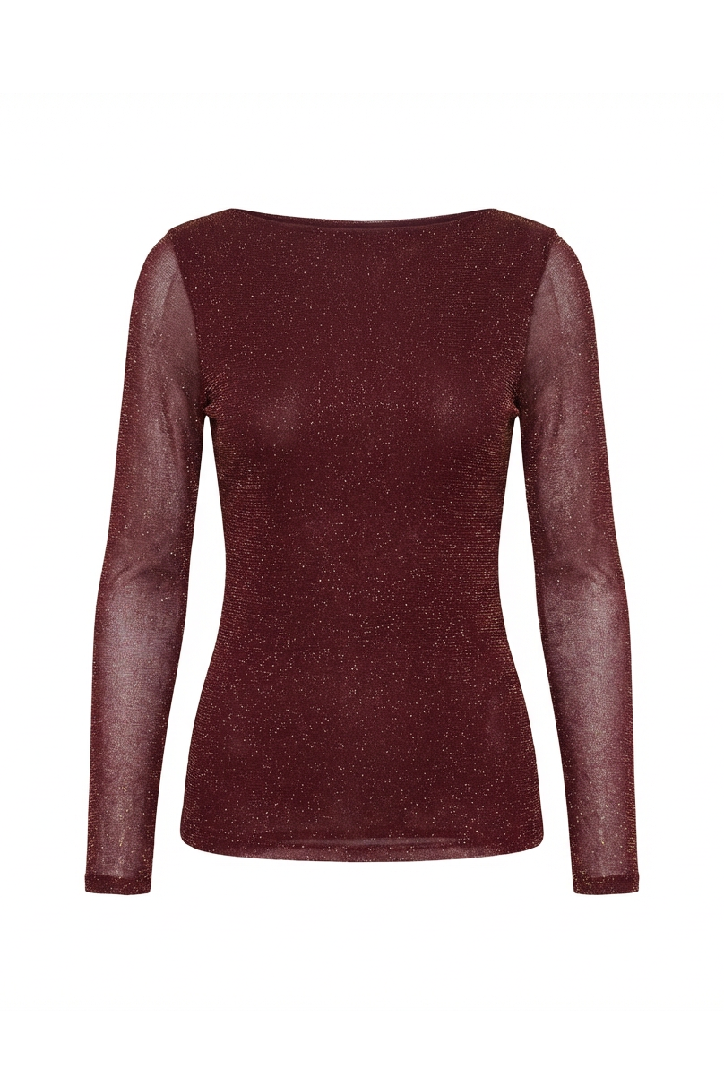 TOP IN TULLE IN GLITTER