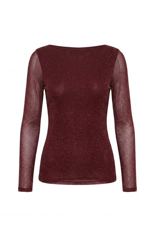 TOP IN TULLE IN GLITTER