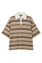 Polo Oversize a Righe Orizzontali