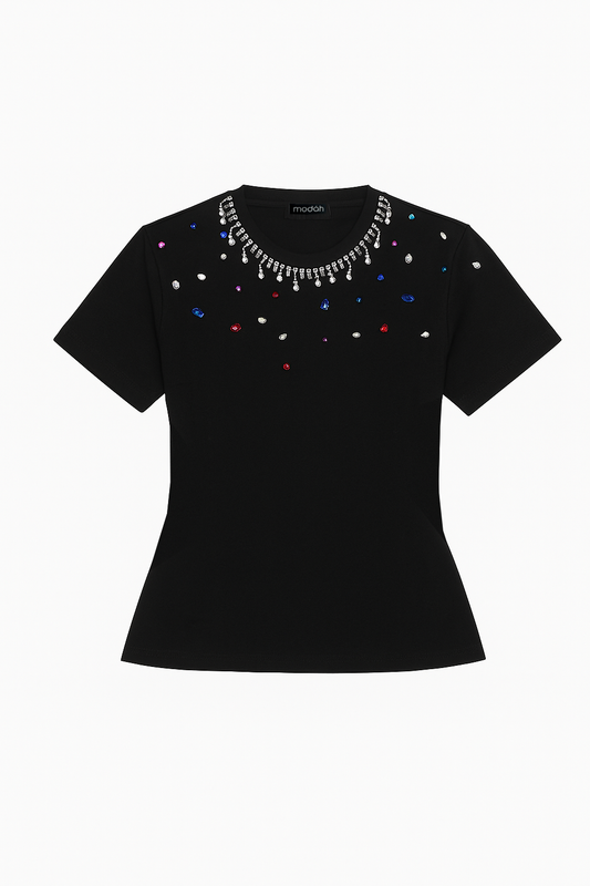 T-SHIRT CON STRASS