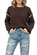 TWO-TONE SWEATER