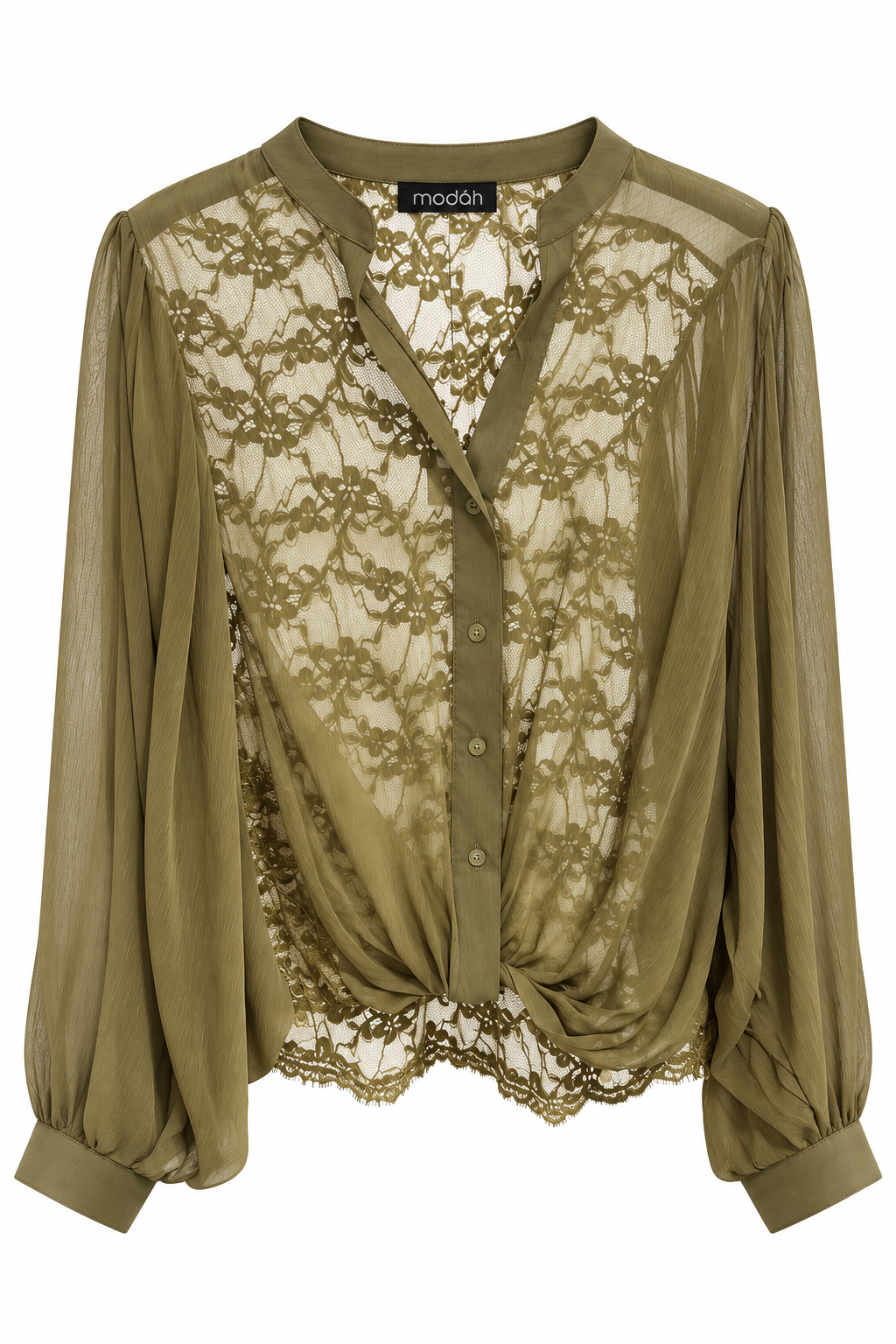 Camicia in Pizzo Semitrasparente