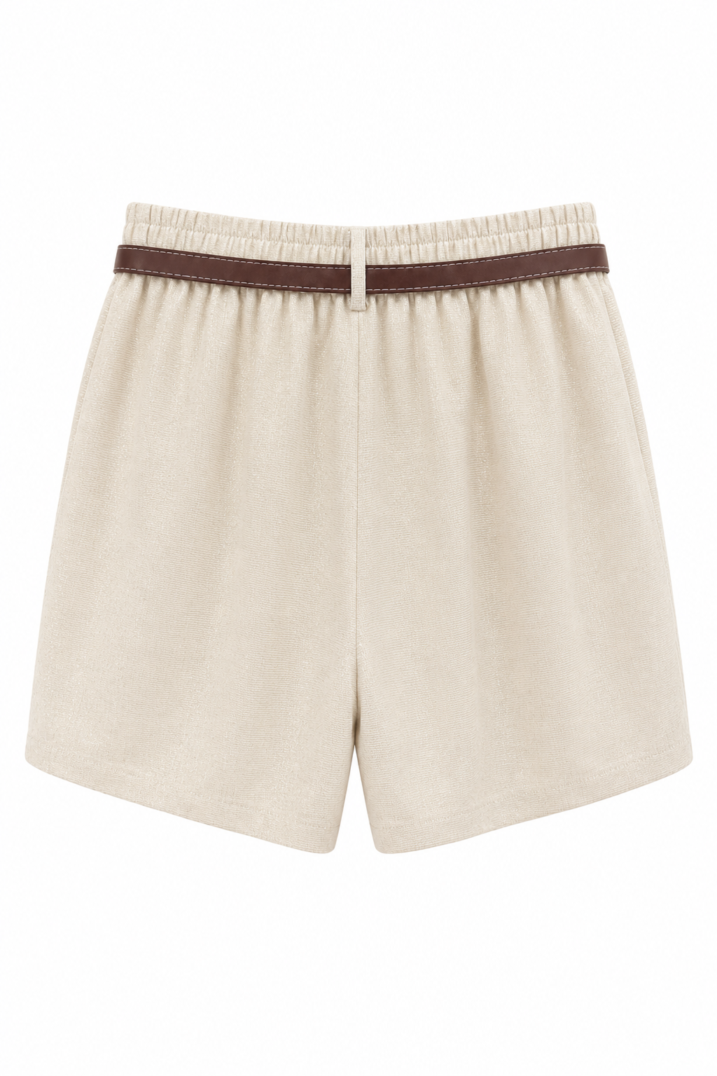Short Scintillante con Cintura e Sciarpa Paisley