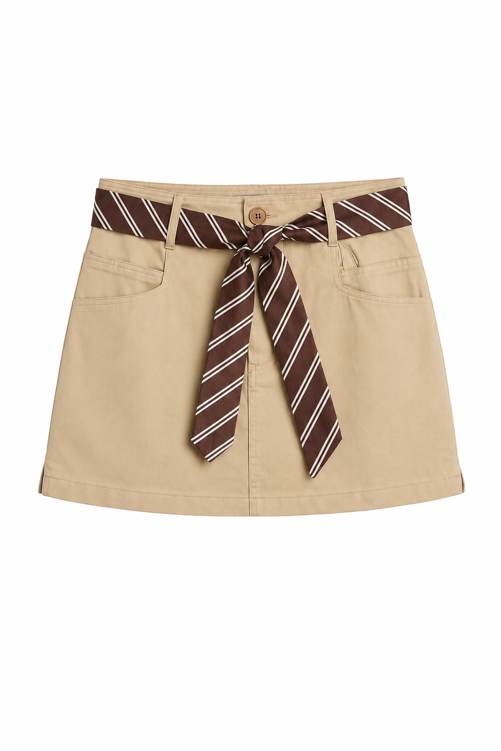 Gonna-Pantalone Preppy Chic in Twill di Cotone